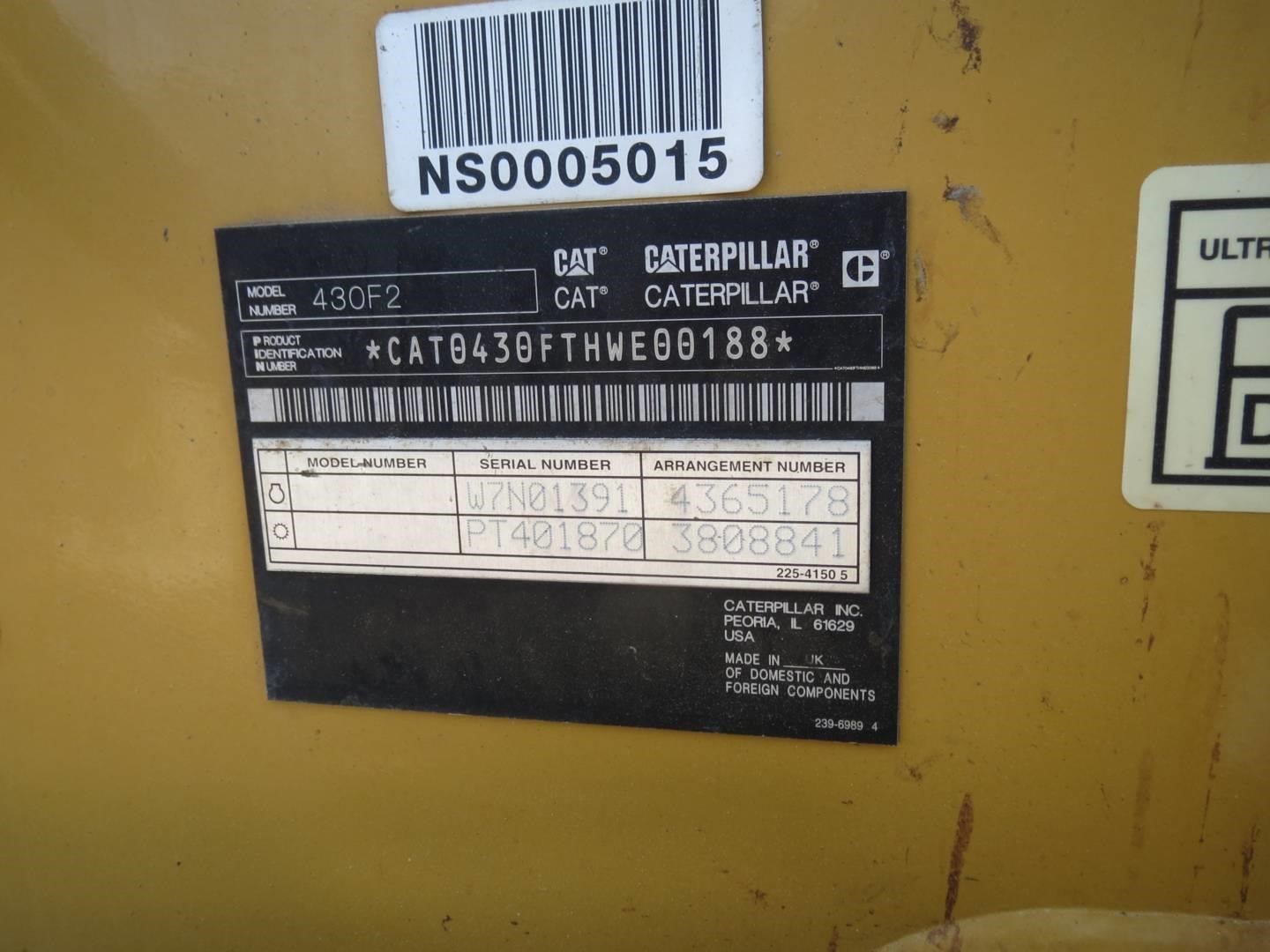 2015 Caterpillar 430F2