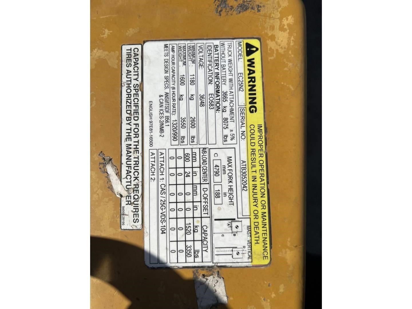 2018 Caterpillar EC25N2