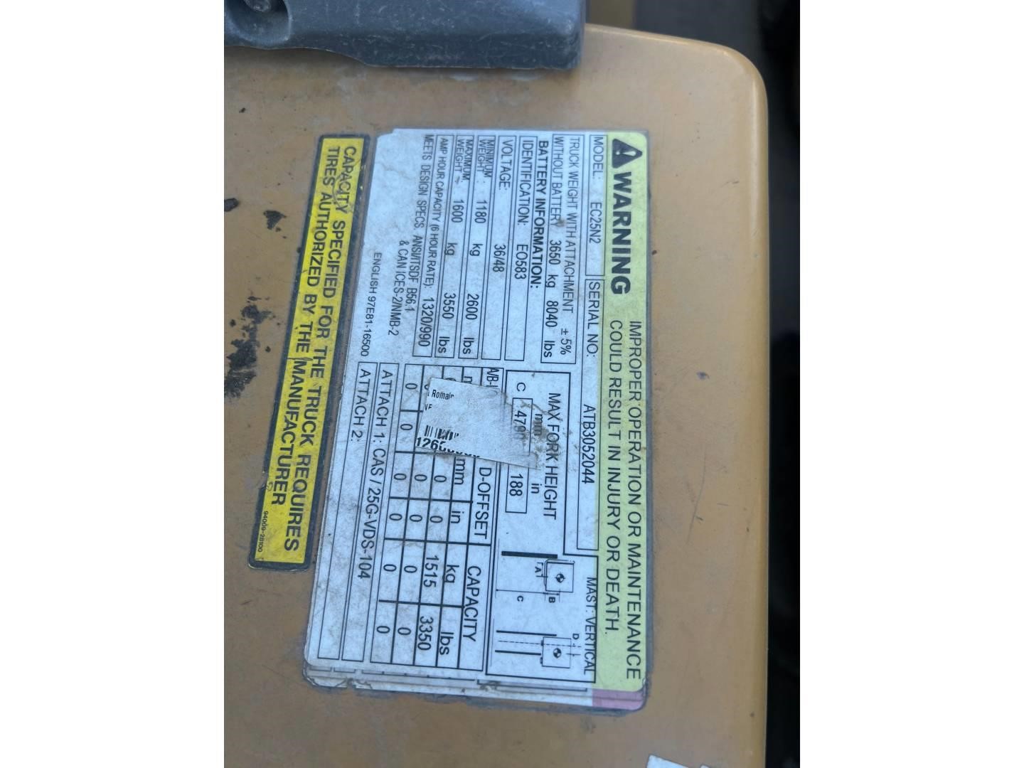 2018 Caterpillar EC25N2