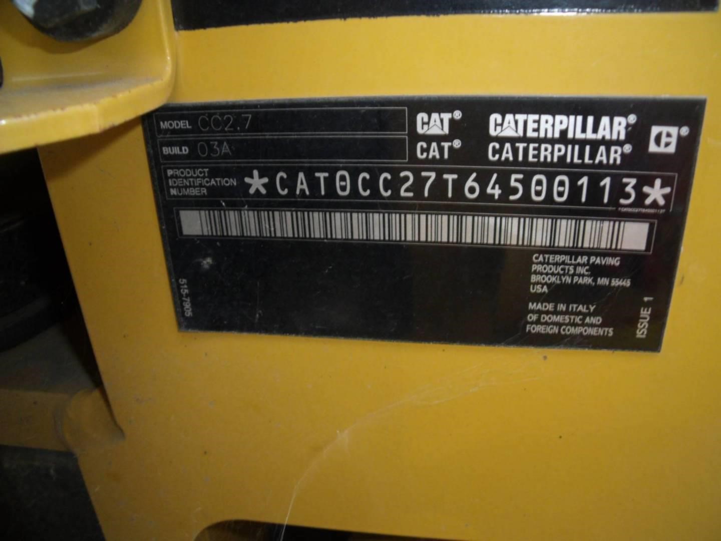 2021 Caterpillar CC2.7