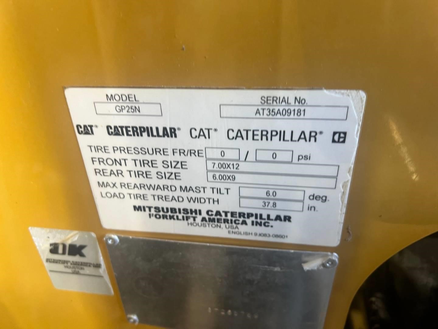 2020 Caterpillar GP25N