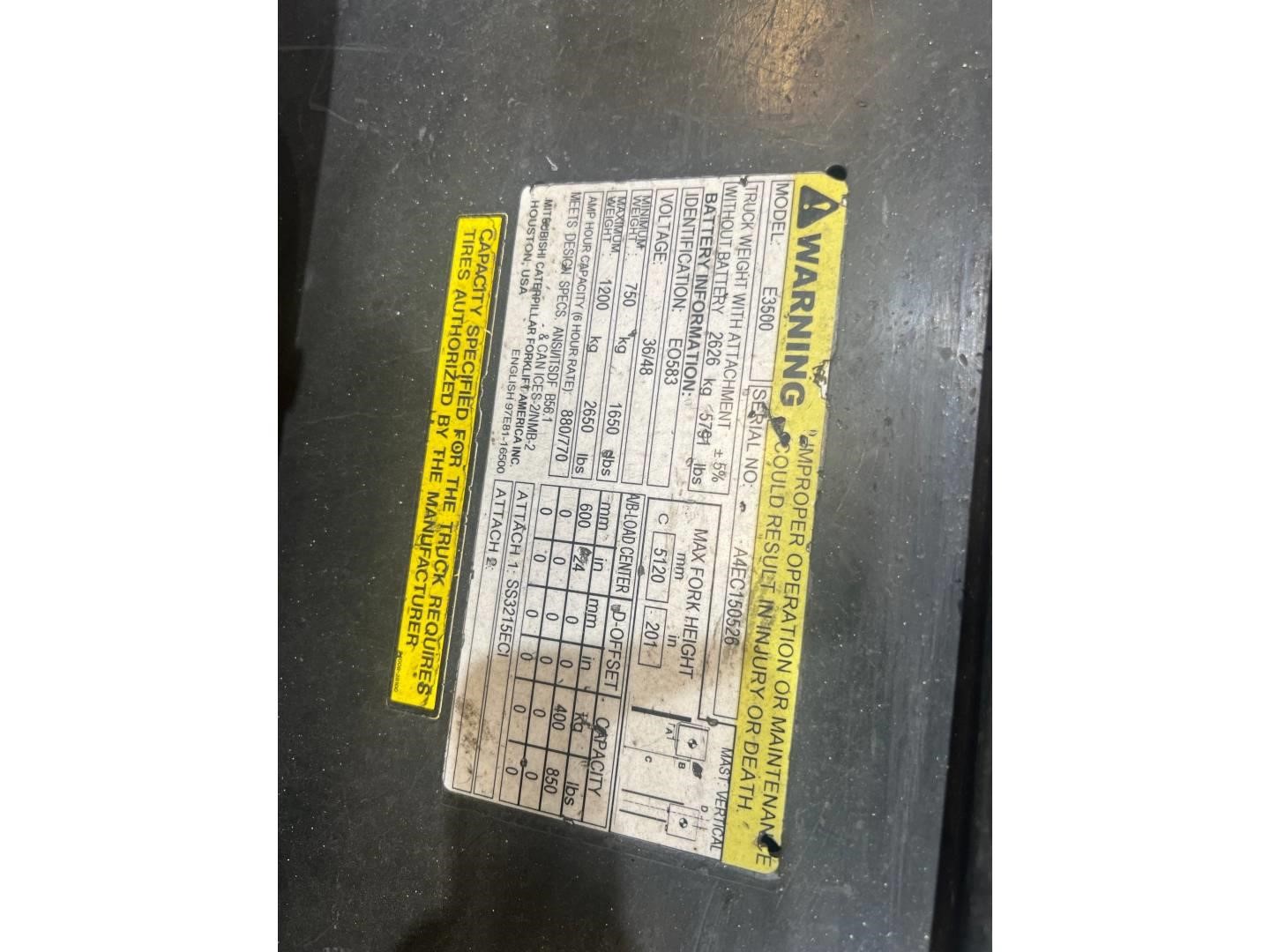 2015 Caterpillar E3500