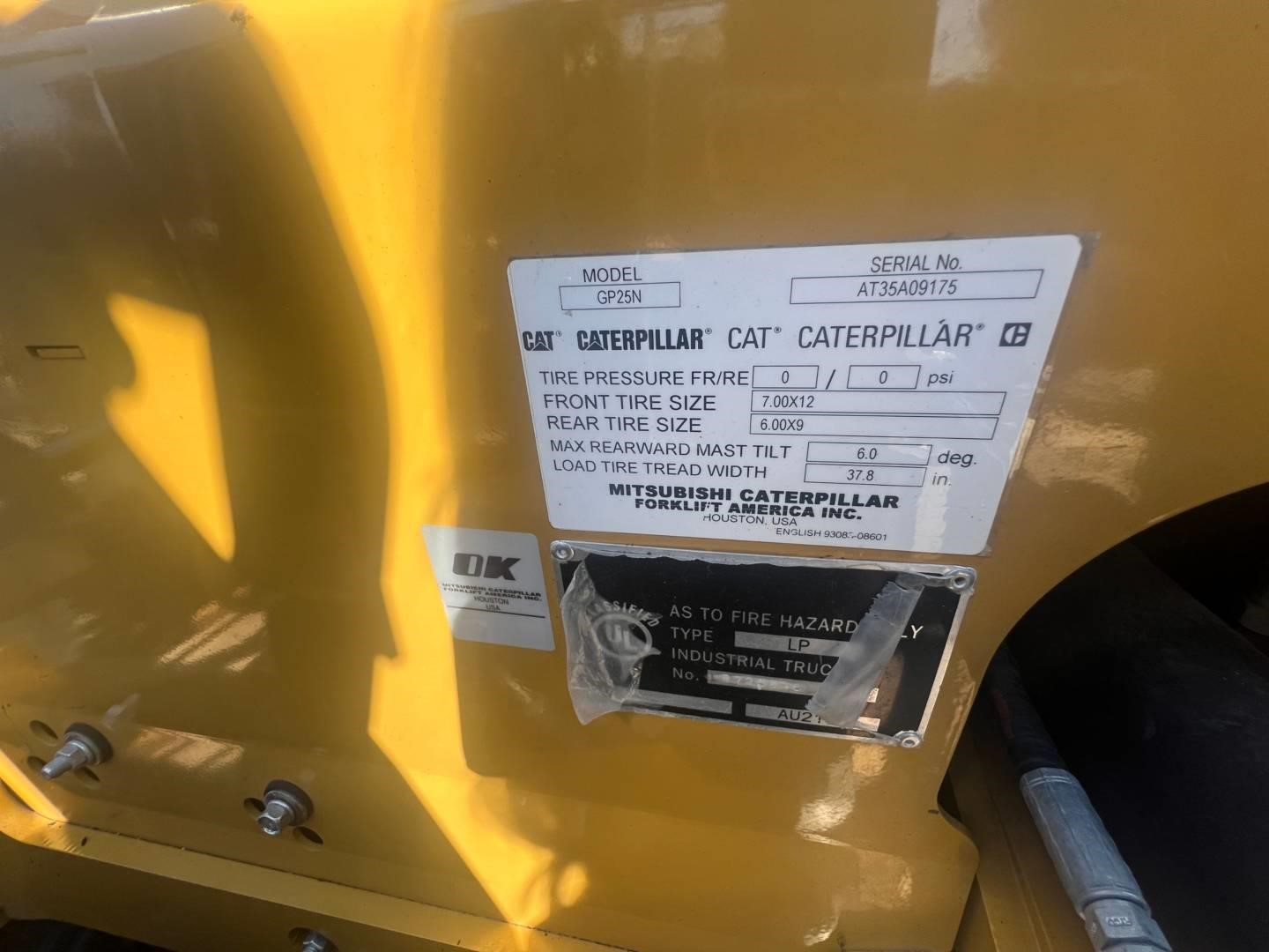 2020 Caterpillar GP25N