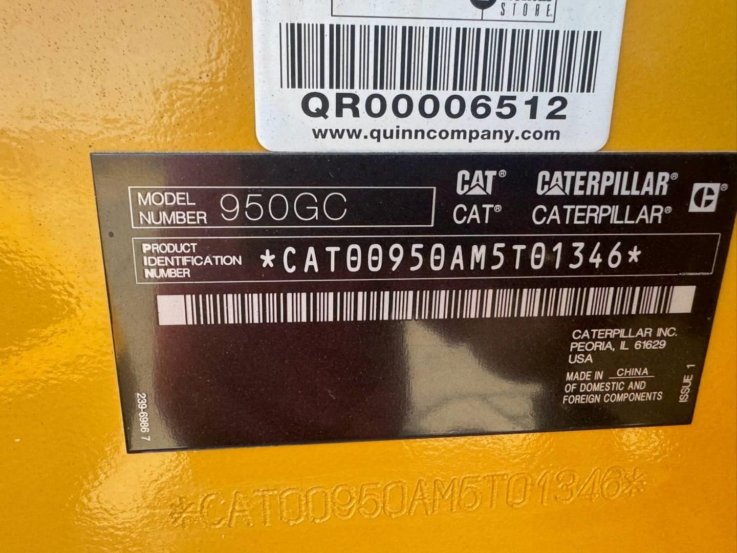 2018 Caterpillar 950GC