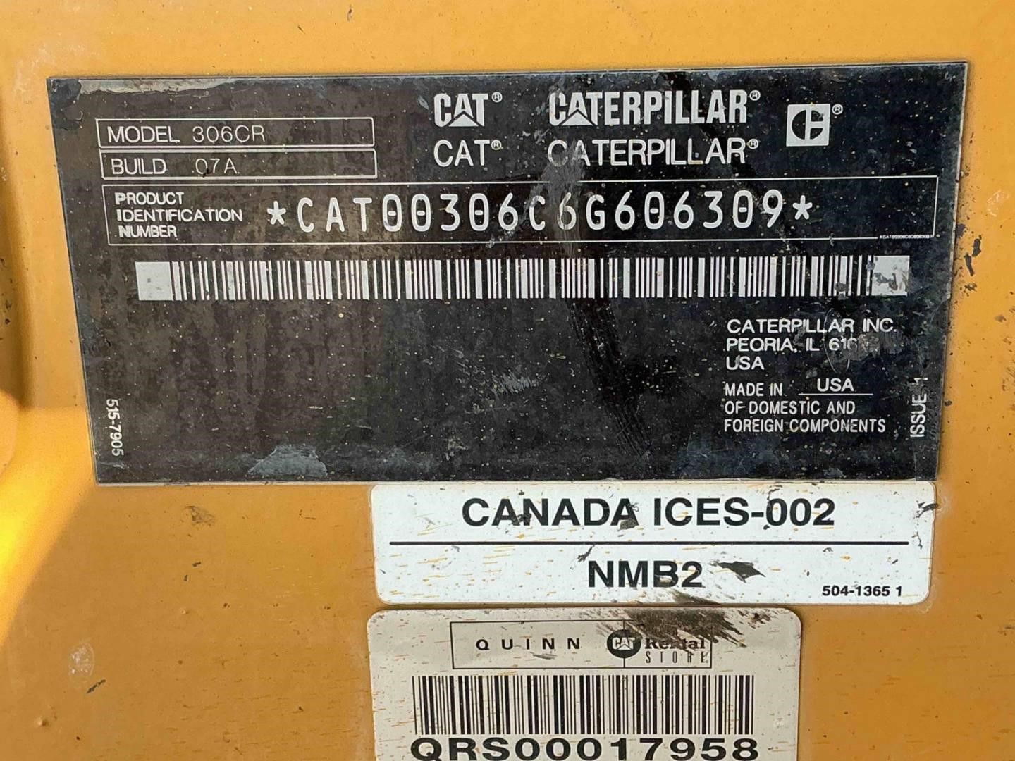 2022 Caterpillar 306CR