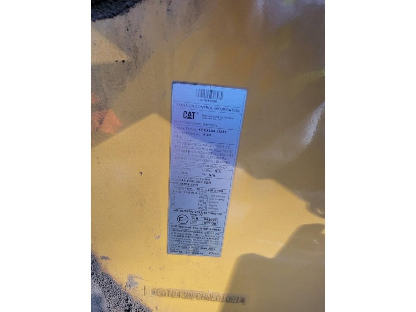 2019 Caterpillar 430F2