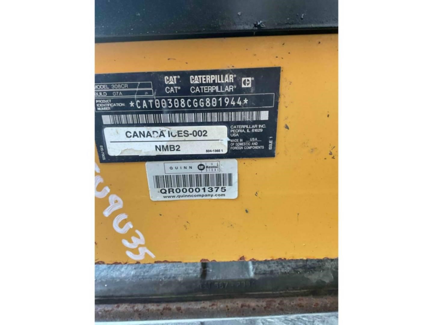 2020 Caterpillar 308 CR