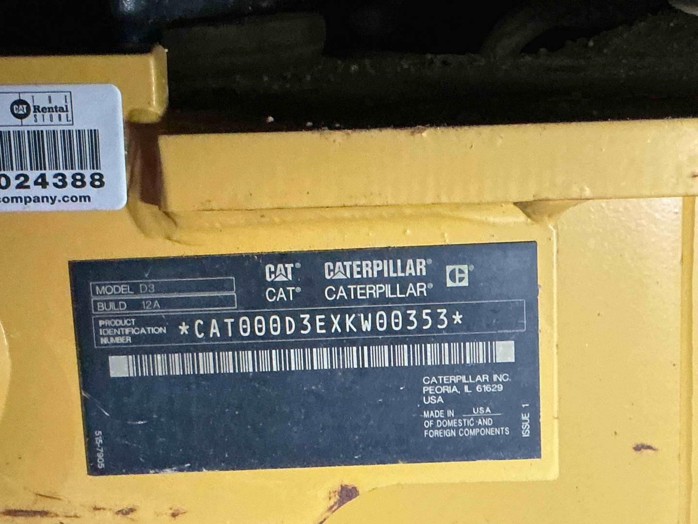 2021 Caterpillar D3