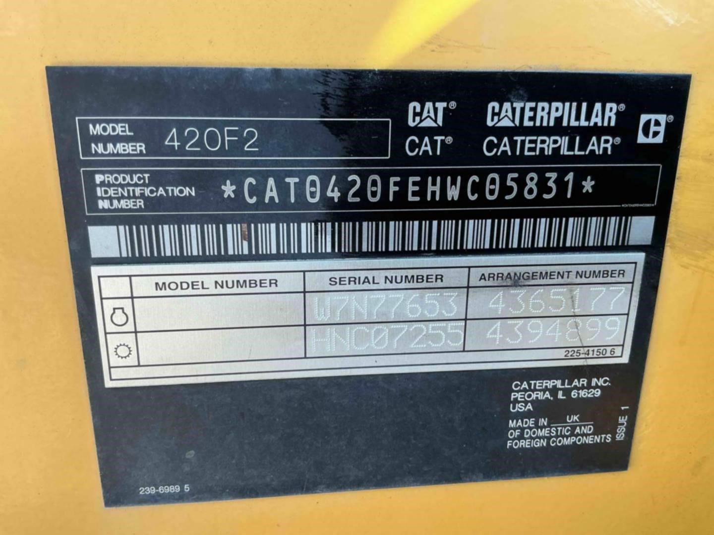 2020 Caterpillar 420F2