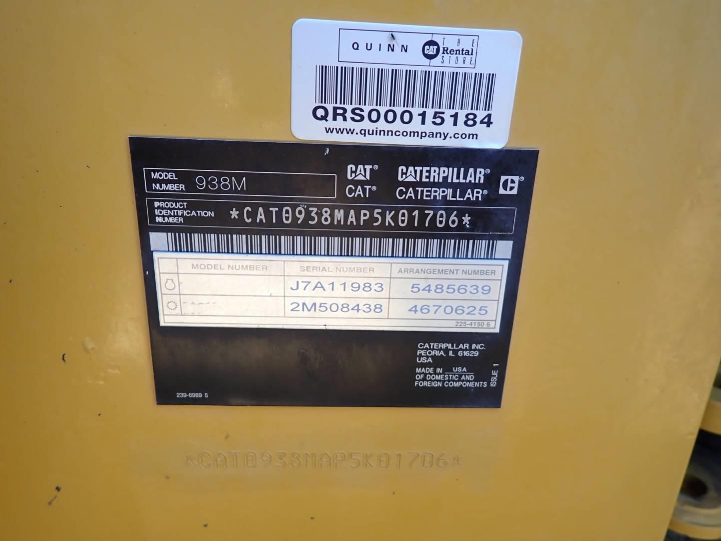 2021 Caterpillar 938M