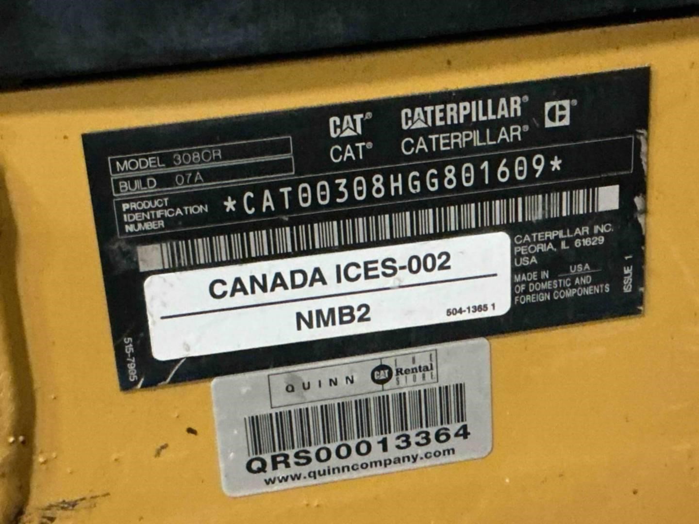 2020 Caterpillar 308 CR
