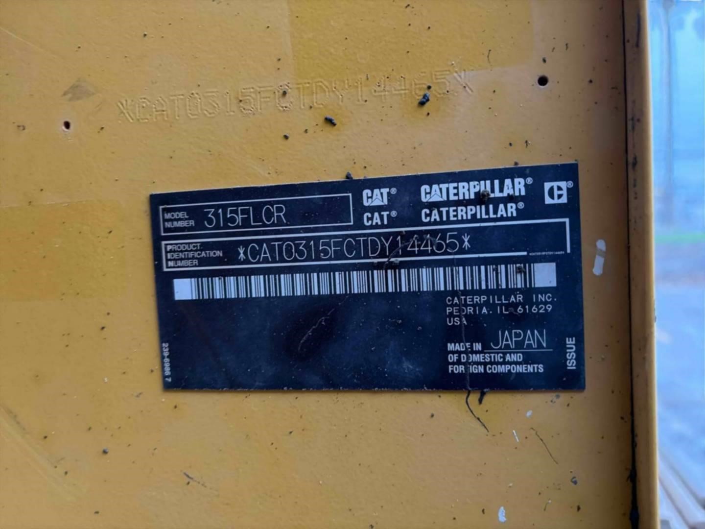 2020 Caterpillar 315F LCR