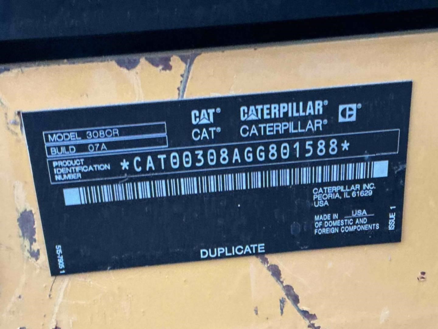 2020 Caterpillar 308 CR