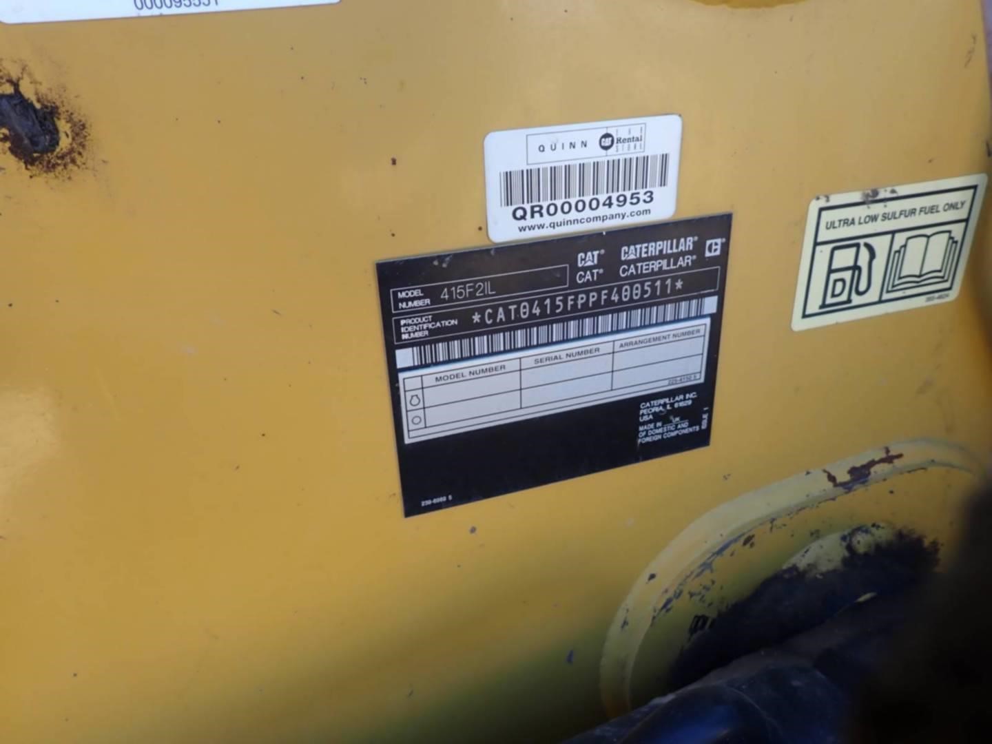 2017 Caterpillar 415F2 IL