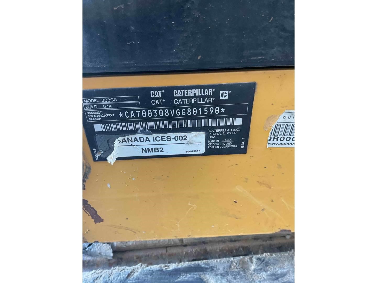 2020 Caterpillar 308 CR