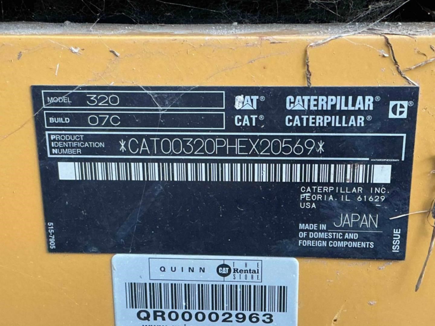 2020 Caterpillar 320