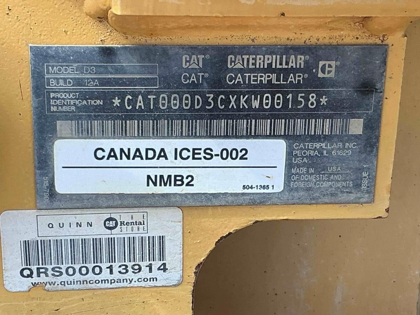 2021 Caterpillar D3