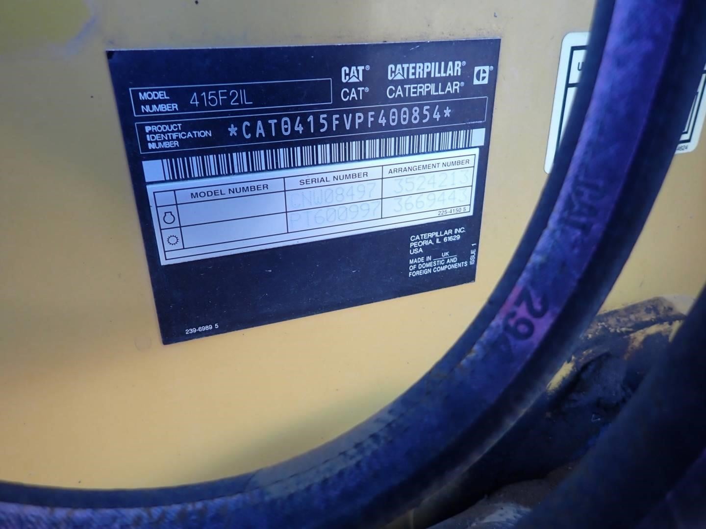 2018 Caterpillar 415F2 IL
