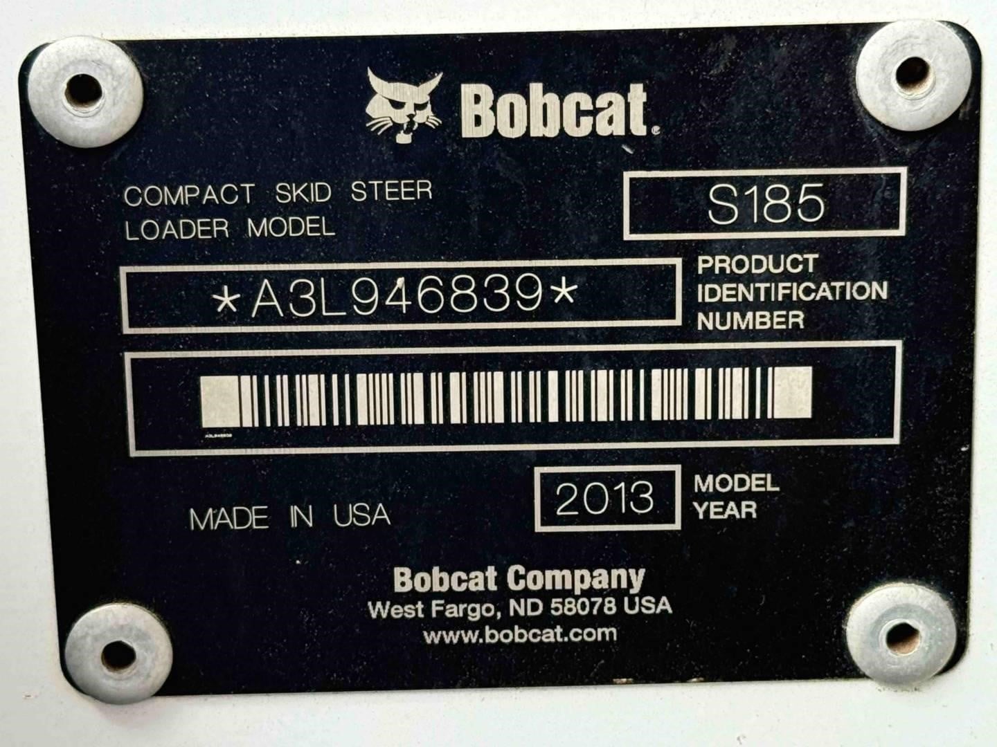2013 Bobcat S185