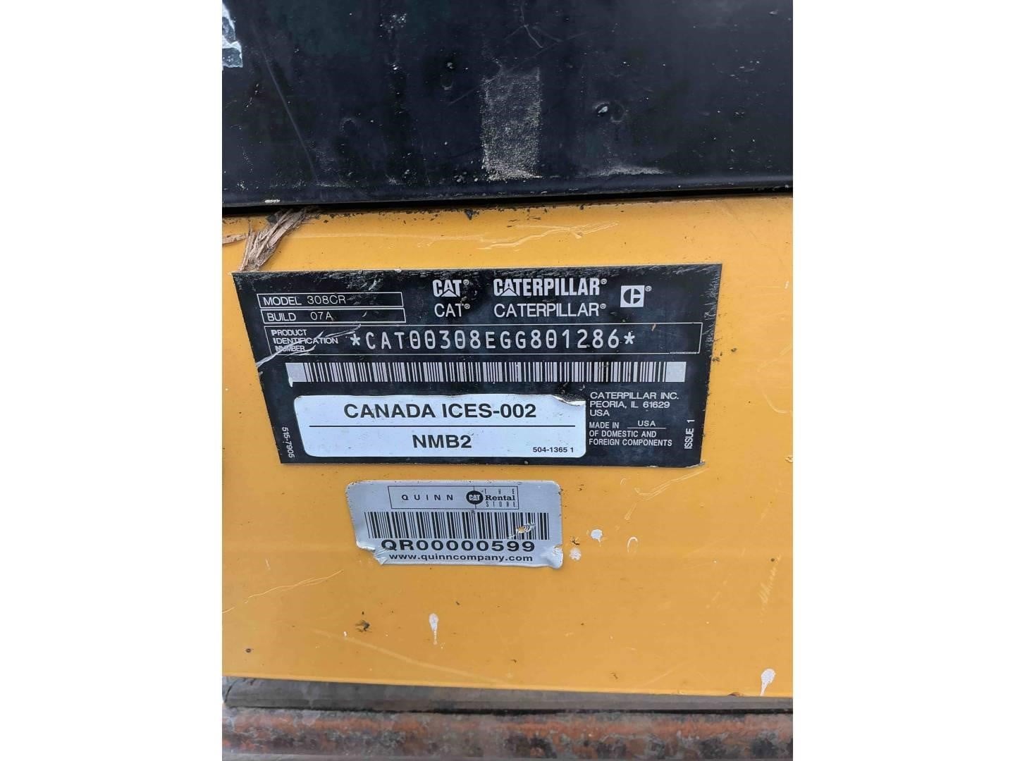 2019 Caterpillar 308 CR
