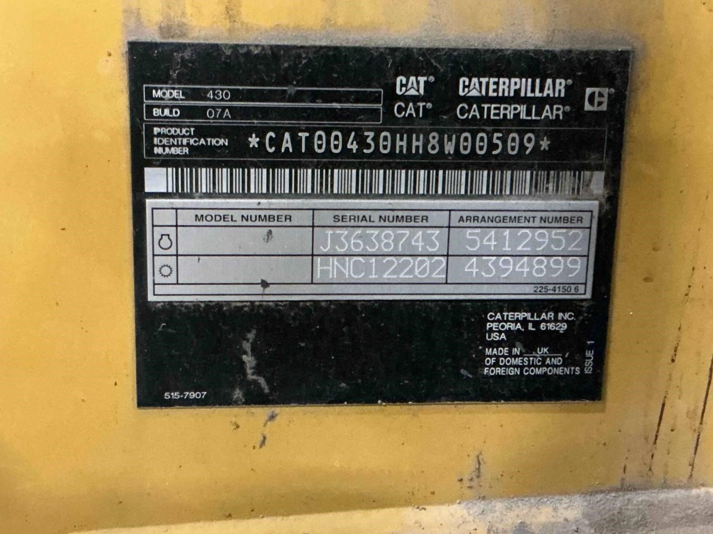 2021 Caterpillar 430